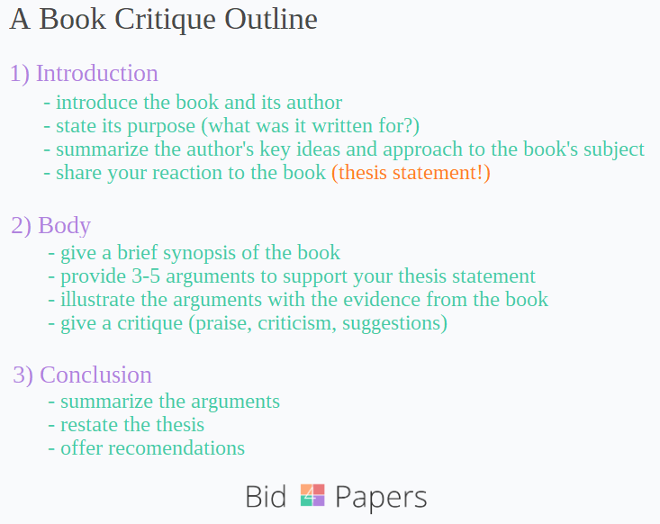 book critique essay