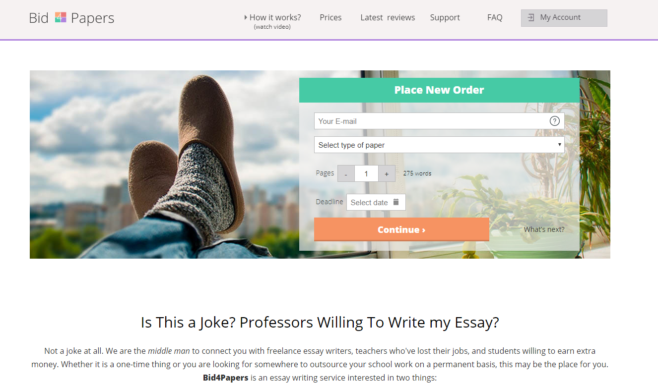 pay to write my essay online