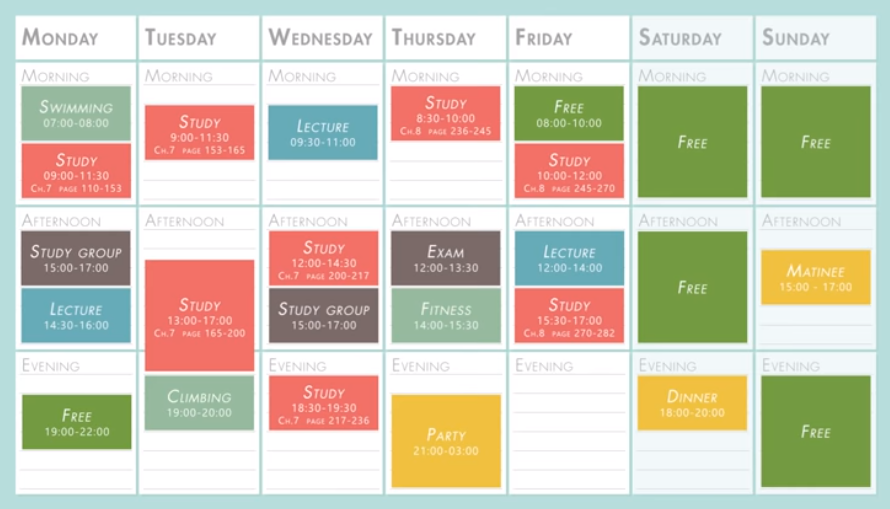 tips-for-productivity-calendar