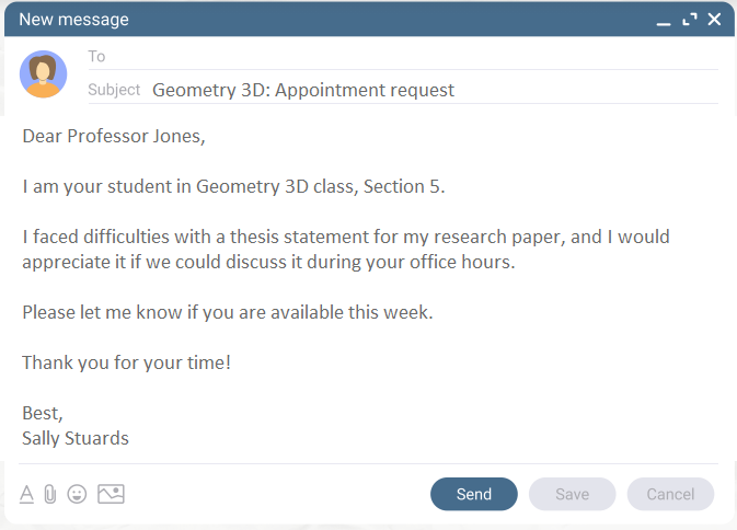 how to write email to teacher for submit assignment example