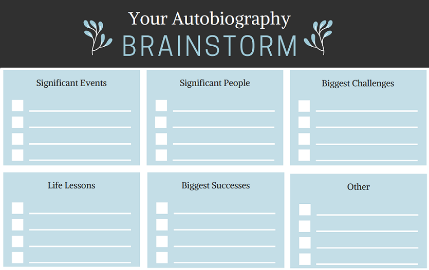 writing your autobiography tips