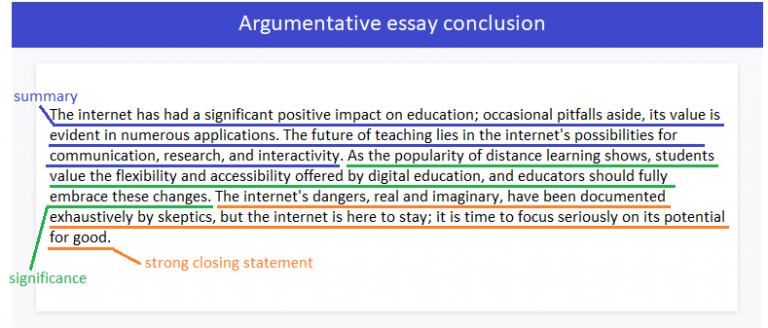 two sided argumentative essay conclusion