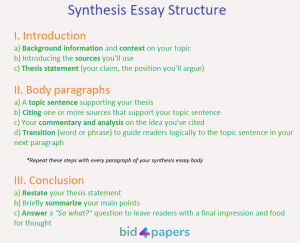 synthesis essay requirements