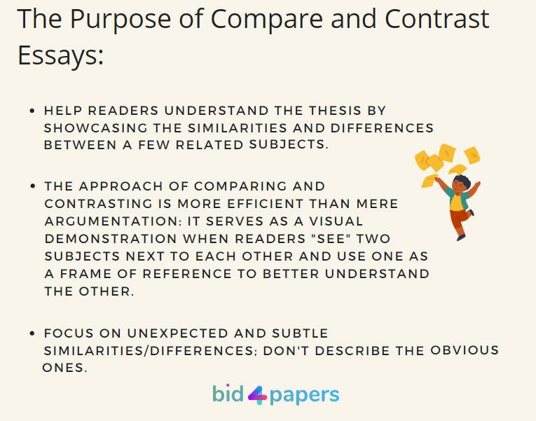 topic of comparison essay