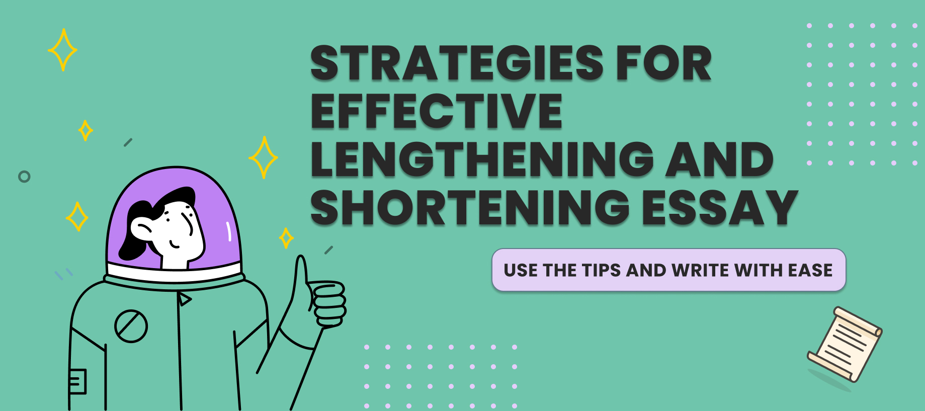 Cover to the article: Strategies for Effective Lengthening and Shortening Essay
